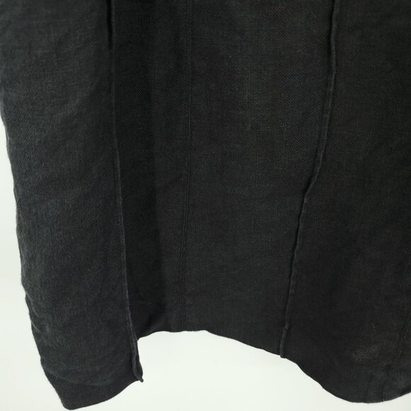 Talbots Irish Linen A-Line Mini Skirt 12 Black - Picture 12 of 13